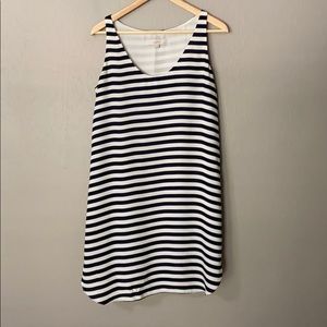 Loft Dress Blue and white stripe